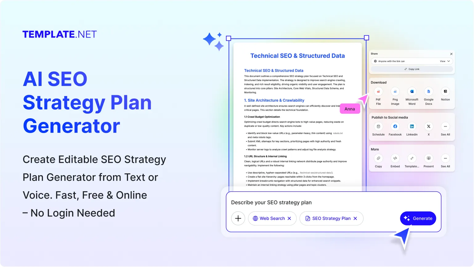 Free AI SEO Strategy Plan Generator, Free SEO Plan Maker [ No Signup ]